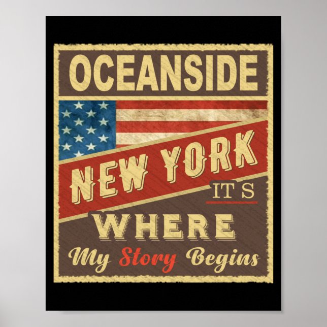 Poster Oceanside Ny Its Where My Story Begins _1  (Frente)