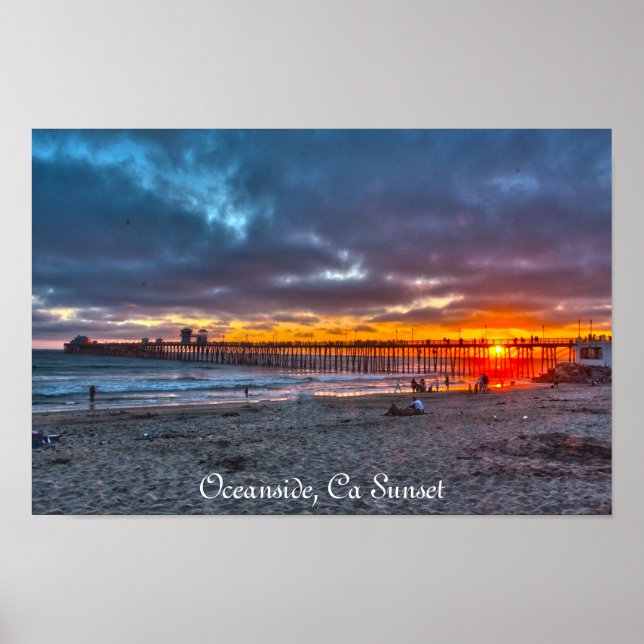 Poster Oceanside Sunset (Frente)
