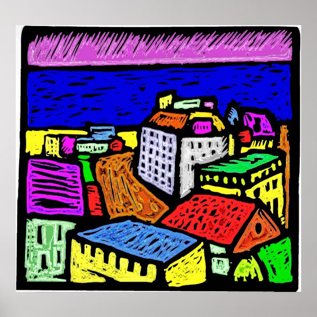 Póster Oceanside Town (Frente)