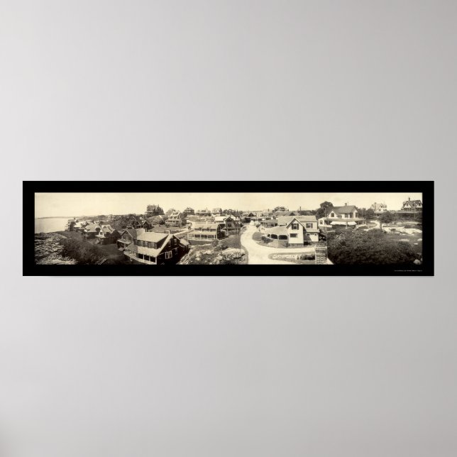Póster Oceanview Marblehead Foto 1908 (Frente)