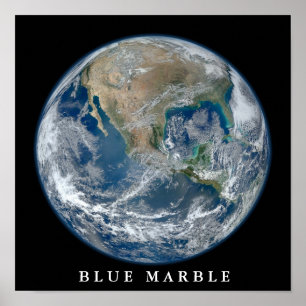 Poster ocidental de mármore azul