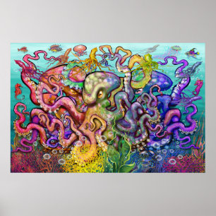 Poster Octopi Triad