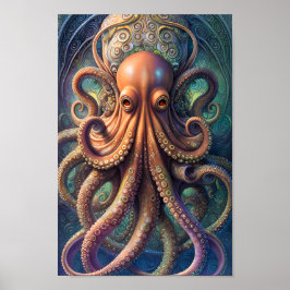 Poster Octopus - 02 - Fantasia Art