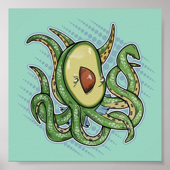 Poster Octopus Avocado (Frente)