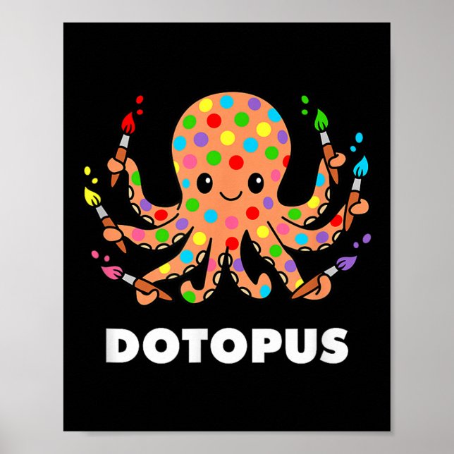 Poster Octopus dotopus dotopus Engraçado Pun Animal (Frente)