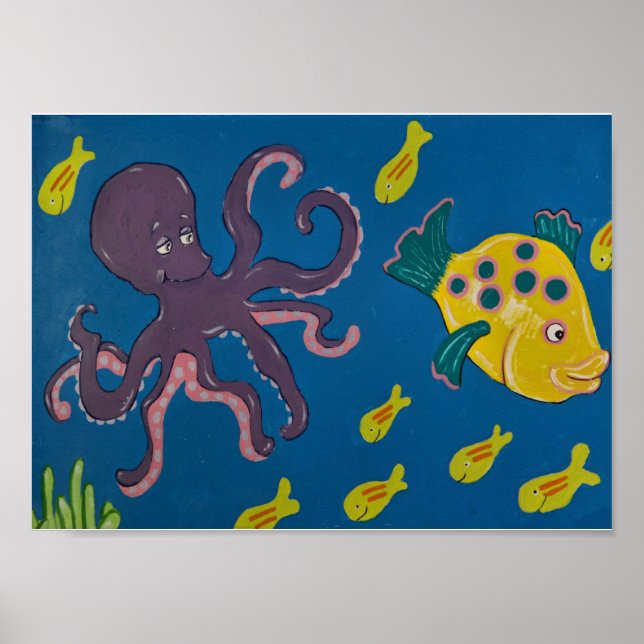 Poster Octopus e Amigos (Frente)