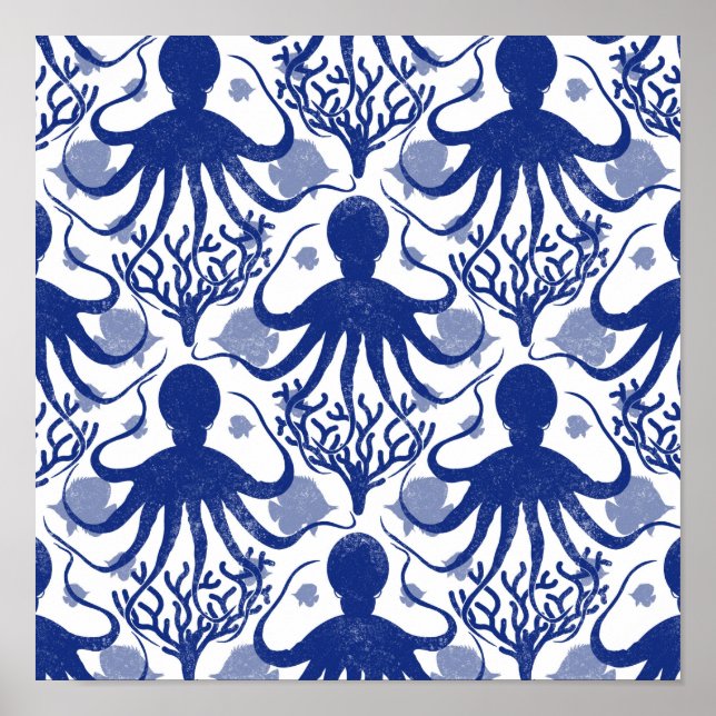 Poster Octopus (fundo leve) (Frente)