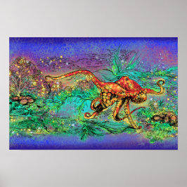 Póster Octopus Garden