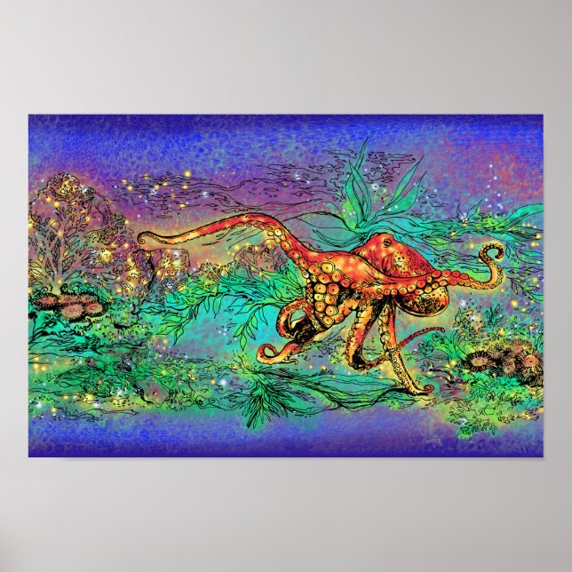 Póster Octopus Garden (Frente)