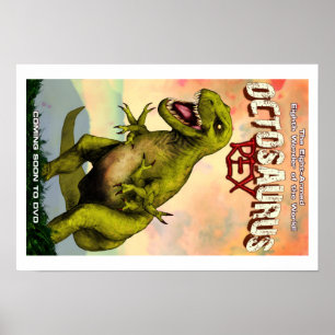 Poster Octosaurus Rex 19" x 13" (resíduo metálico)