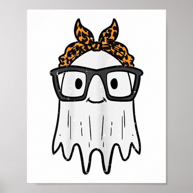 Poster Óculos de Fantasma de Halloween Fofos (Frente)