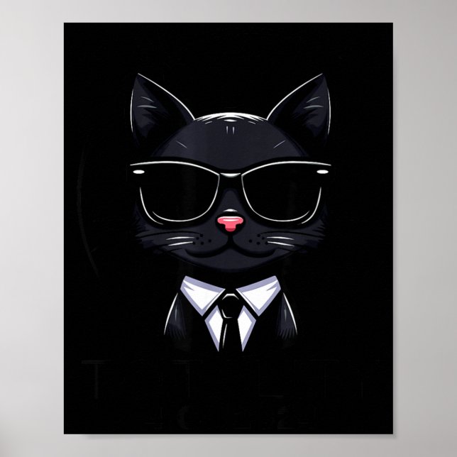 Poster Óculos de Sol de Gato de Eclipse Solar Total Engra (Frente)