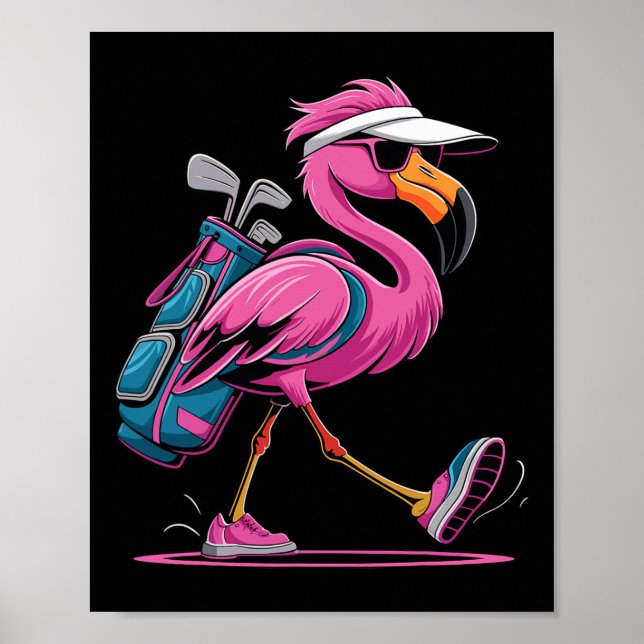 Poster Óculos de Sol de Golfe Ping Flamingo Mulher Senhor (Frente)