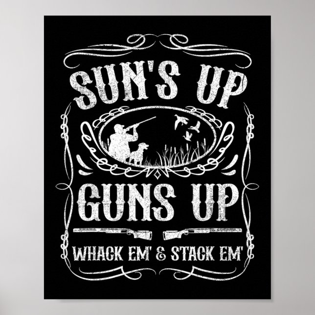 Poster Óculos de sol engraçados para caça de pato Fora de (Frente)