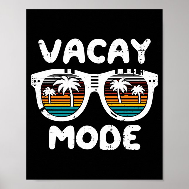 Poster Óculos de sol modo férias de verão retro mulheres (Frente)