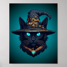 Óculos de Sol Neon Halloween Mecha Gato Bruxa Cybe