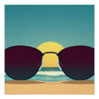 Óculos de Sol Retro de Praia e Sol