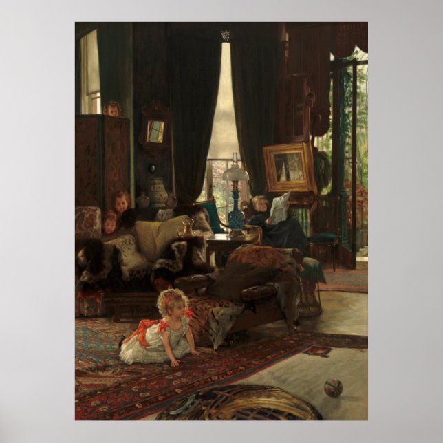 Poster Ocultar e Buscar - James Tissot Fine Art (Frente)