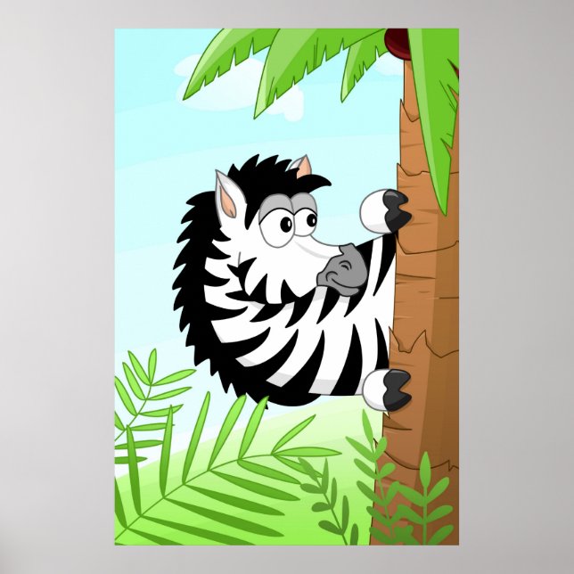 Poster Ocultar Zebra (Frente)