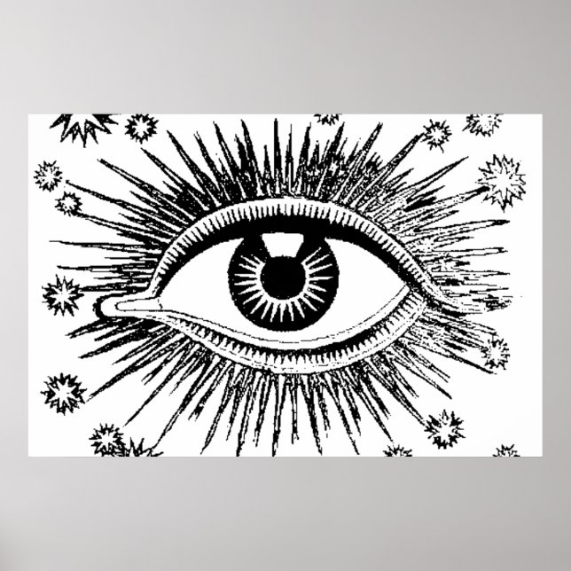 Póster Oculto De Hipoestesia Ocular De Todos Os Olhos (Frente)