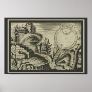Poster Oculus Artificialis por Johann Zahn 13 x 19