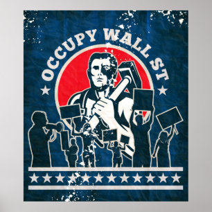 Poster Ocupe Wall Street América