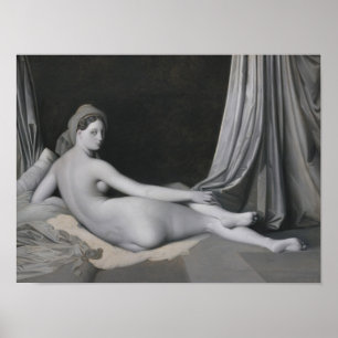 Póster Odalisque de Jean Auguste Dominique Ingres   em