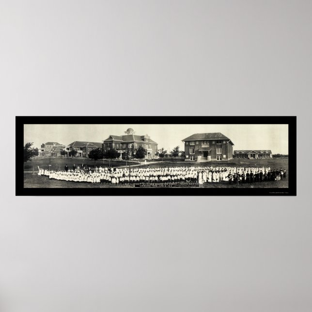 Póster Odd Fellows Orphans TX Foto 1914 (Frente)