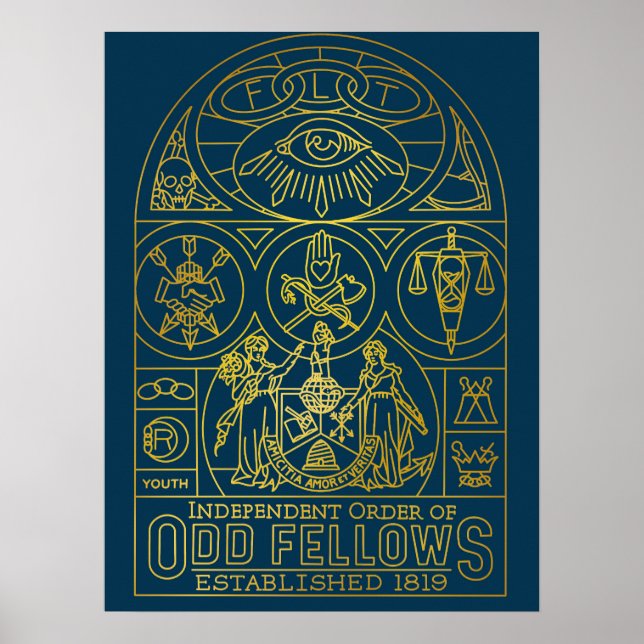 Poster Odd Fellows SGL Mural Monoline (Frente)