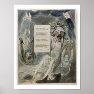 Póster Ode à adversidade, "dos poemas de Thomas Gray",