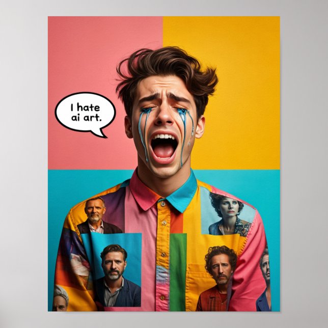 Poster "Odeio Arte AI" 2 (Frente)