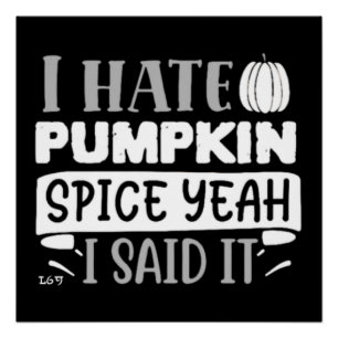PÓSTER ODEIO ESPÍCIO DE PUMPKIN.