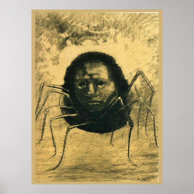 Poster Odilon Redon - A Aranha Choradora, (Frente)