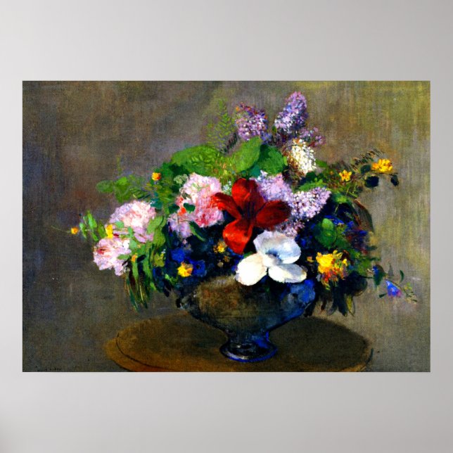 Póster Odilon Redon - A Taça Negra (Frente)