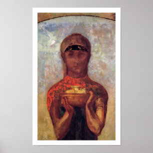 Poster Odilon Redon - Chalice do Mistério - Arte Espiritu