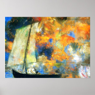 Póster Odilon Redon - Nuvens Flores