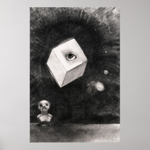 Poster Odilon Redon, O cubo, 1880 