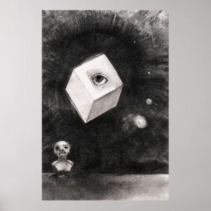 Poster Odilon Redon, O cubo, 1880