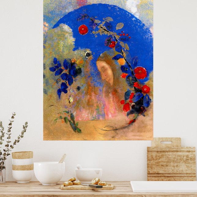 Poster Odilon Redon - Perfil debaixo de um arco (Cozinha)