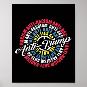Poster Ódio Anti Trump Mentiras E Fascismo Resistir Eleiç
