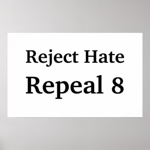 Póster Ódio da rejeição, revogação 8