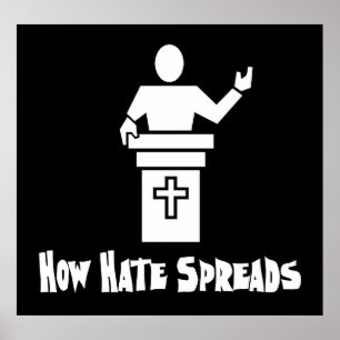 Póster Ódio do púlpito