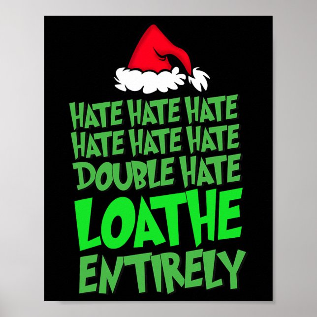 Poster Ódio, ódio, ódio, ódio, ódio, amor, Natal completa (Frente)