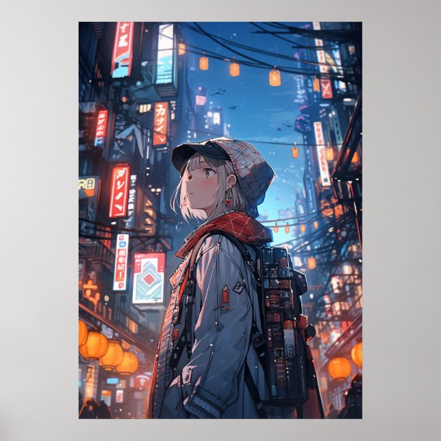 Poster Odisseia: Crônicas do Cyberpunk Nomad (Frente)