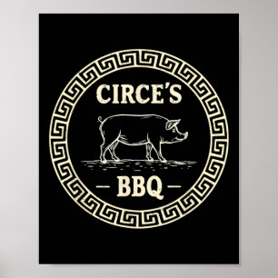 Poster Odisseia de Churrasco do Circo Grego de Mitologia