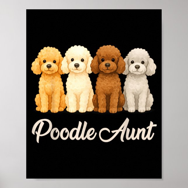 Poster Odle Aunt Cute Dog Lover Gift Funny Women Puppy Ow (Frente)