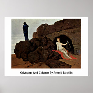 Poster Odysseus e calipso por Arnold Bocklin