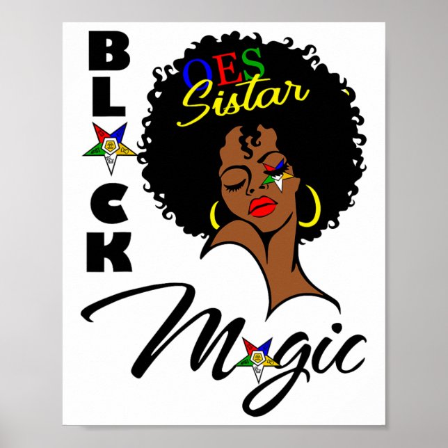 Poster Oes Black Sistar Magic Ordena A Matriz Estrela Ori (Frente)