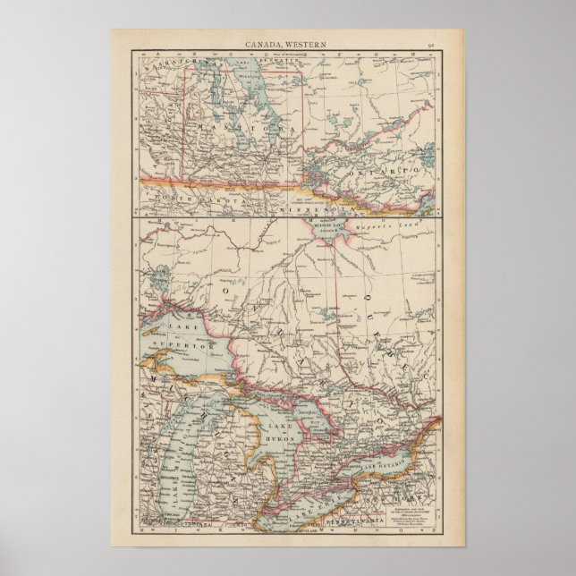 Póster Oeste do Canadá (Frente)