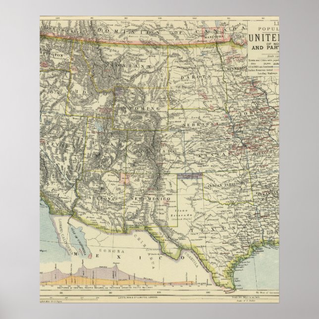 Poster Oeste dos EUA (Frente)